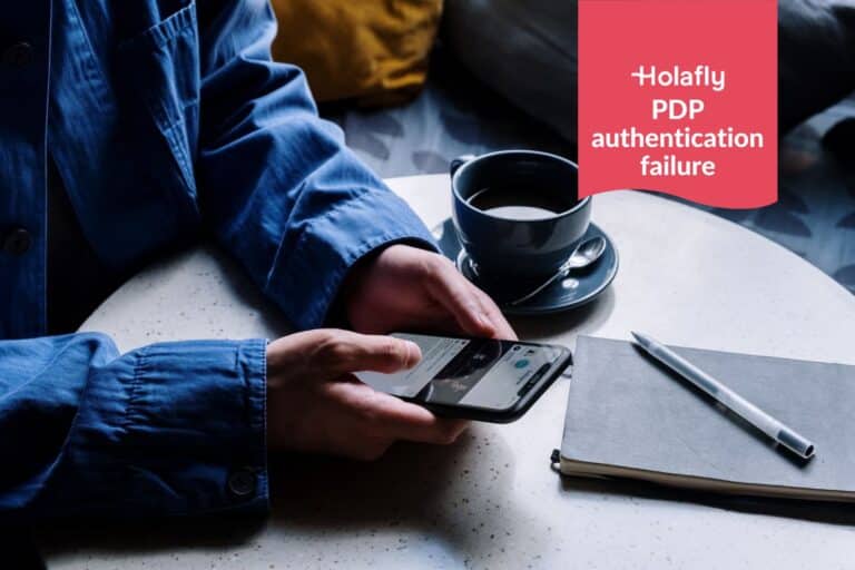 PDP authentication failure