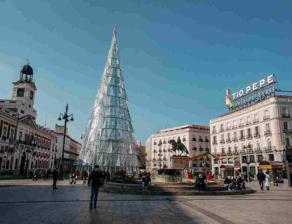 Puerta del Sol, e Mdrid, na Espanha