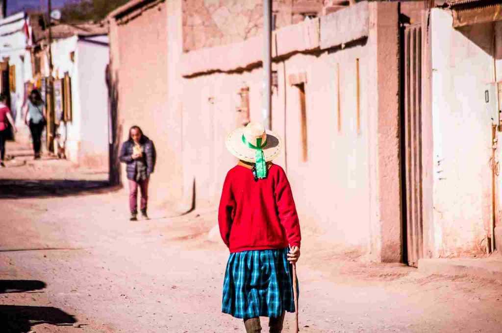 Uma moradora de San Pedro de Atacama.