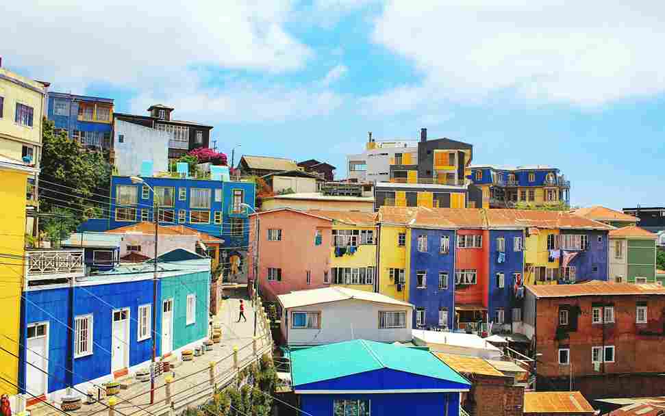 Casas em uma região de Vinã del Mar.