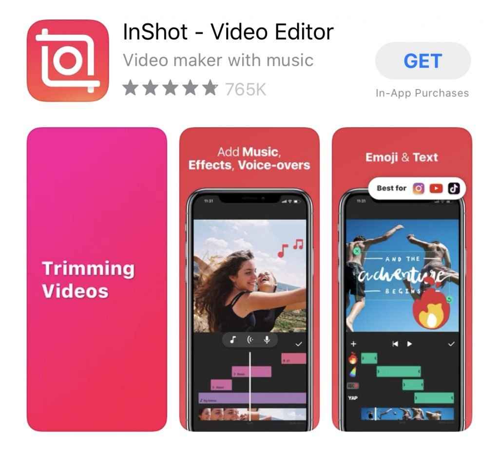 O InShot é uma plataforma de manipulação de fotos.