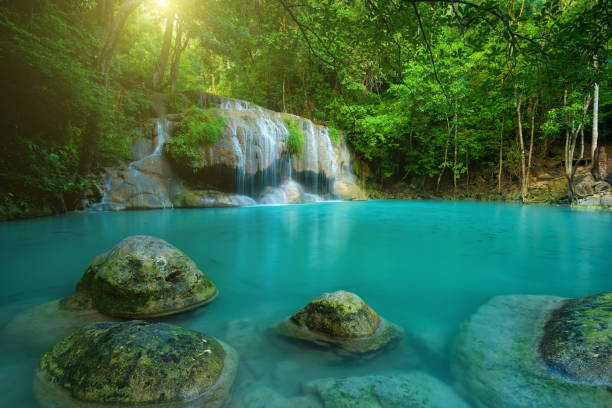 Parque Nacional Erawan, no oeste da Tailândia