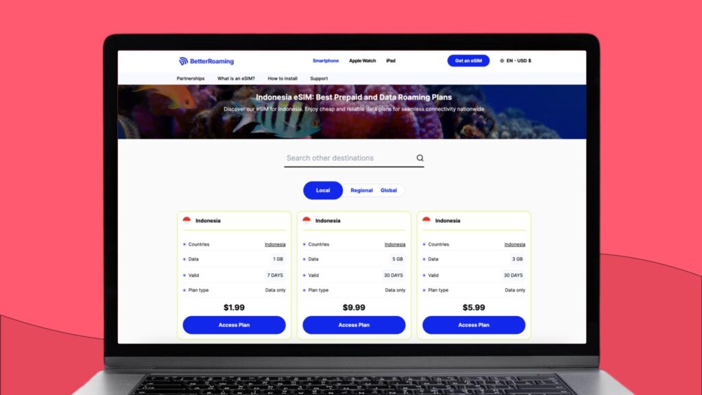 BetterRoaming eSIM for Indonesia