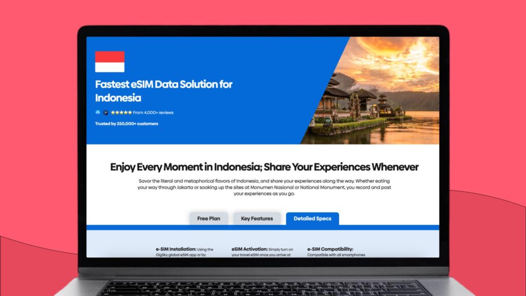 GigSky esim for Indonesia