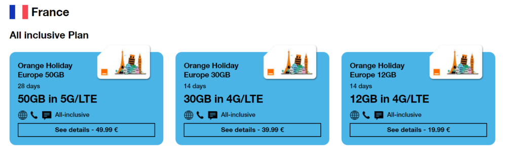 Orange Holiday Europe eSIM