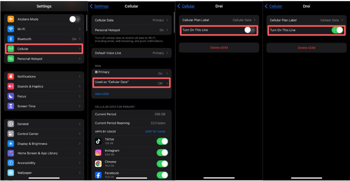 How to check if eSIM is activated on iPhone? - Holafly