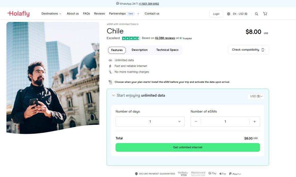 Holafly eSIM for Chile