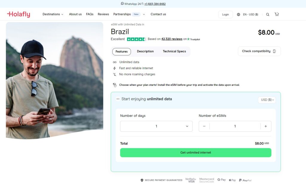 Holafly eSIM for Brazil