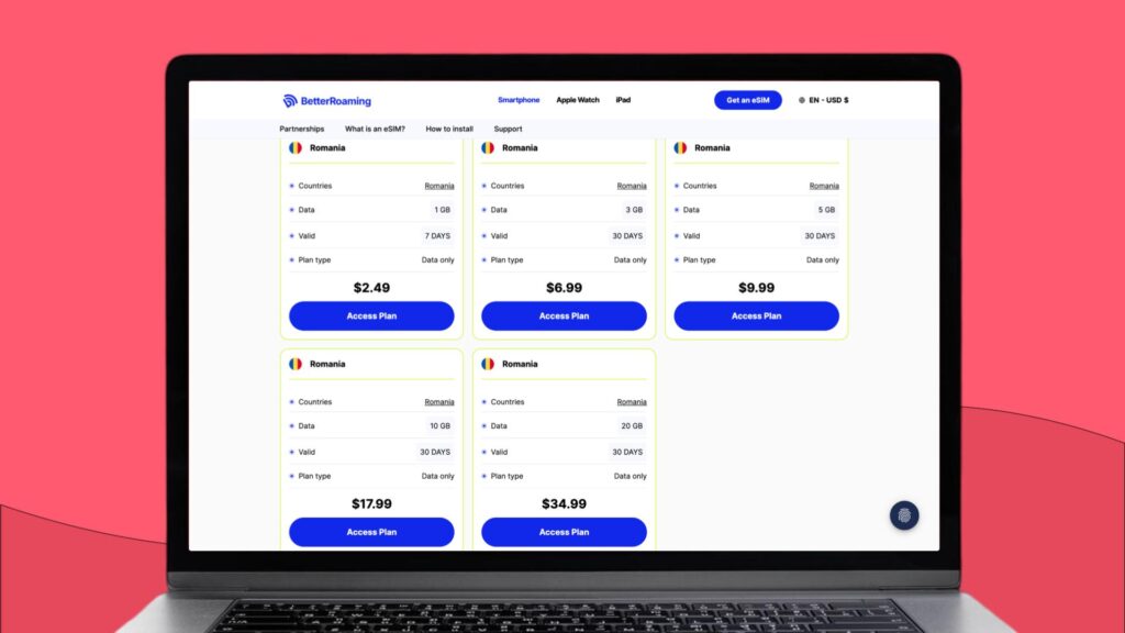BetterRoaming eSIM for Romania