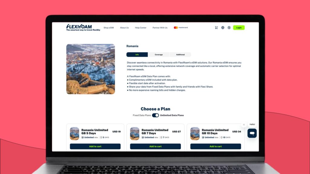 FlexiRoam eSIM for Romania