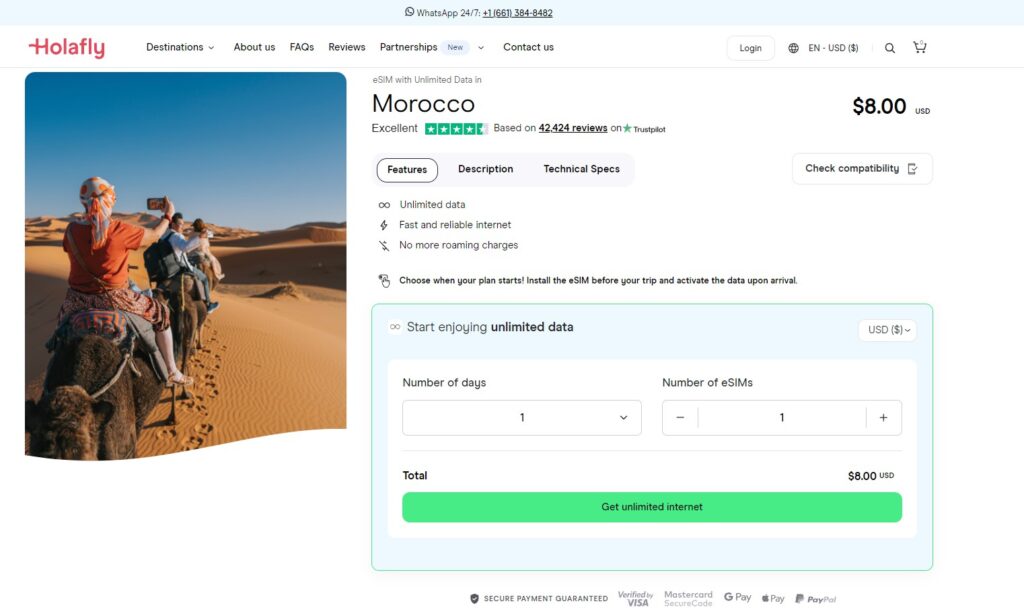 Holafly eSIM for Morocco