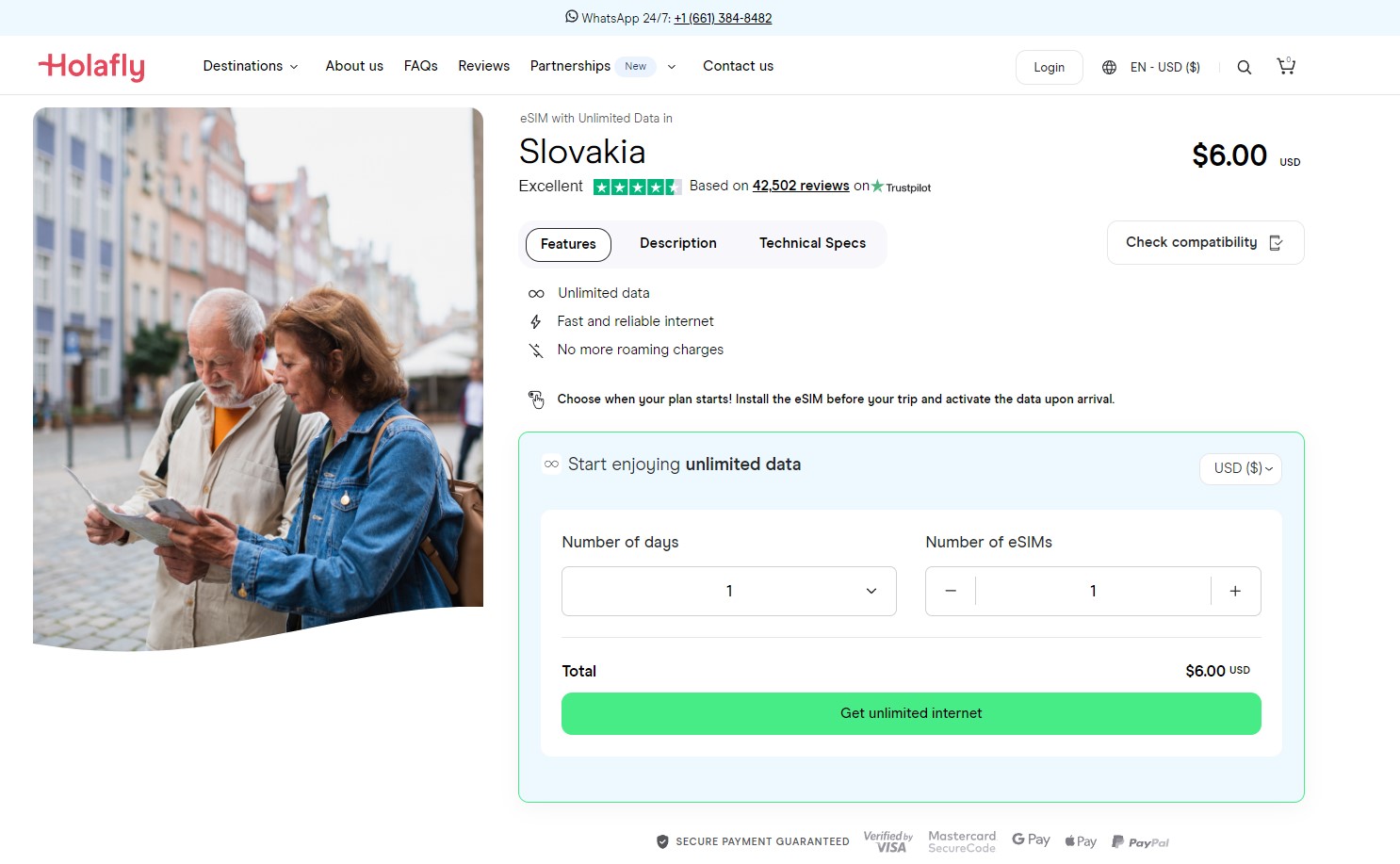 Holafly eSIM for Slovakia