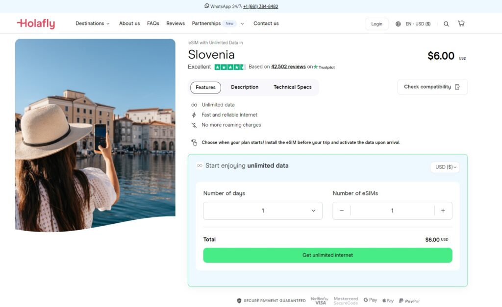 Holafly eSIM for Slovenia