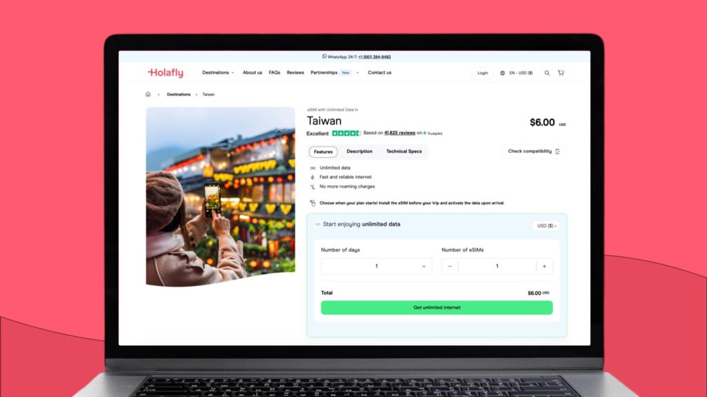 Holafly eSIM for Taiwan