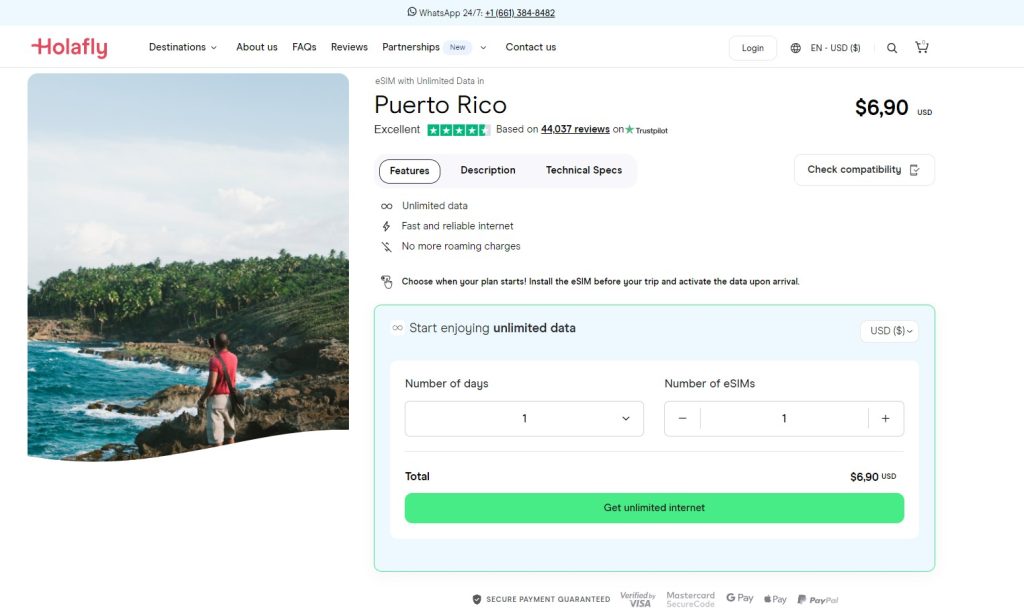 Holafly eSIM for Puerto Rico