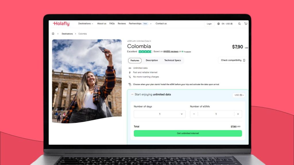 holafly esim for colombia