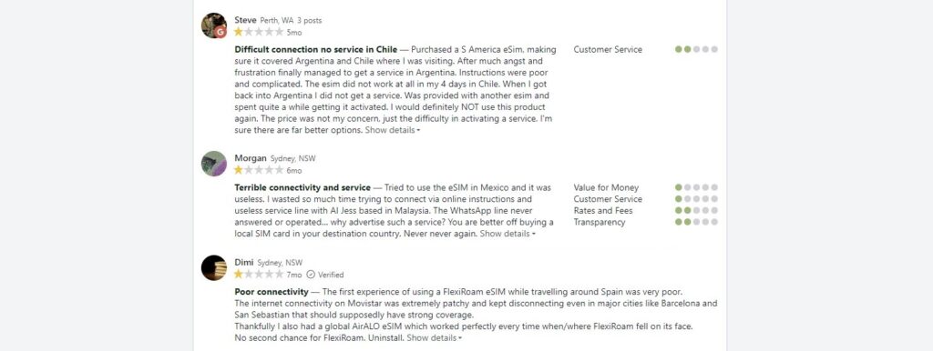 flexiroam reviews on productreview.com.au