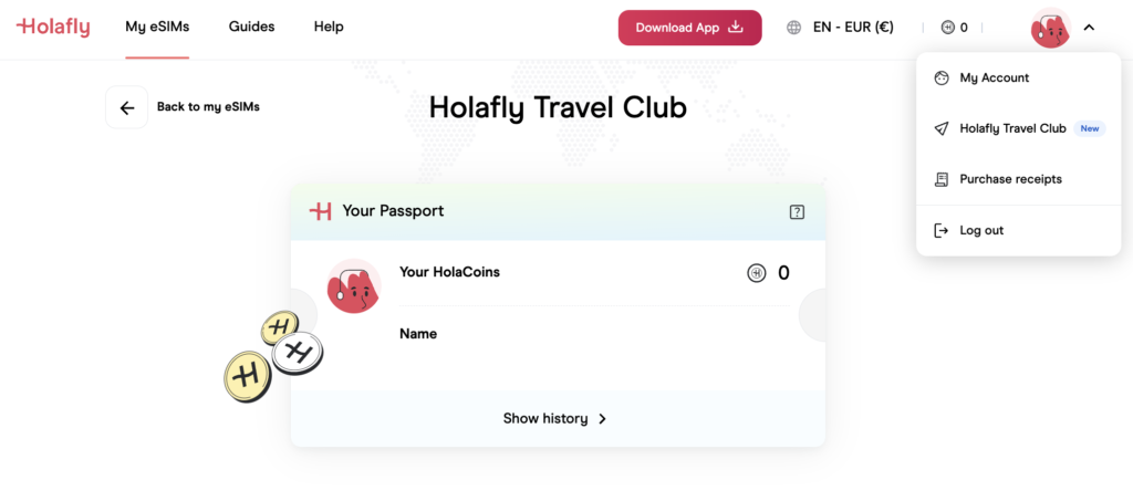 Holafly travel club home
