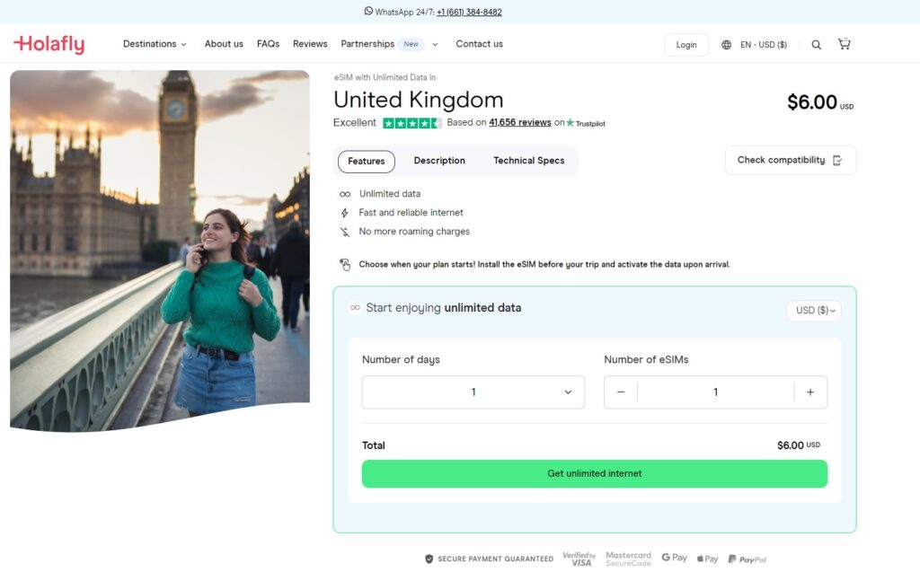 Holafly eSIM for UK