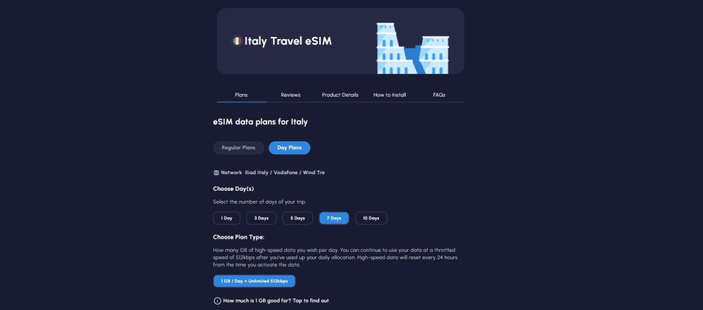 nomad offer for italy
