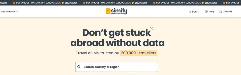 simify home page