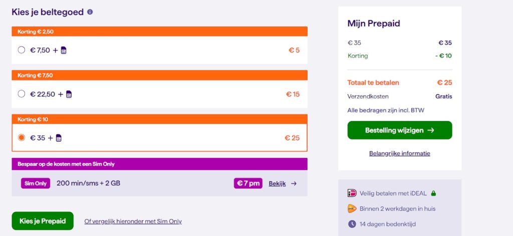 simyo sim card netherlands