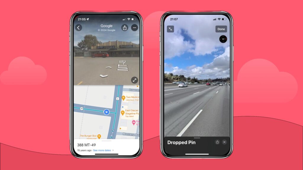 Google Maps vs. Apple Maps street view comparison