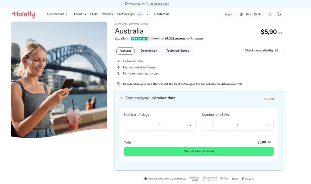Holafly eSIM for Australia