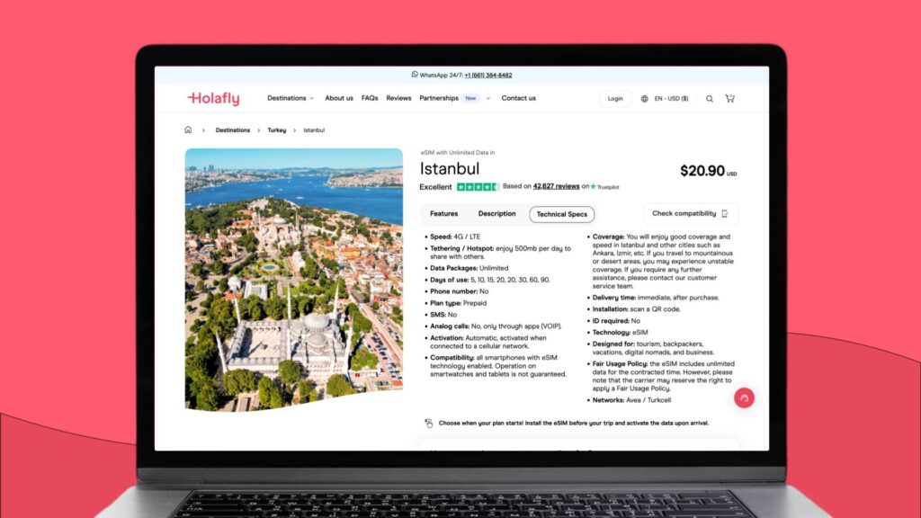 Holafly eSIM for Istanbul