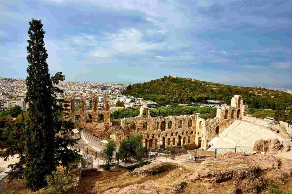 The ruins of the Acropolis in Greece