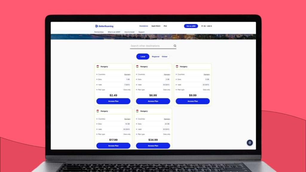 BetterRoaming Hungary eSIM
