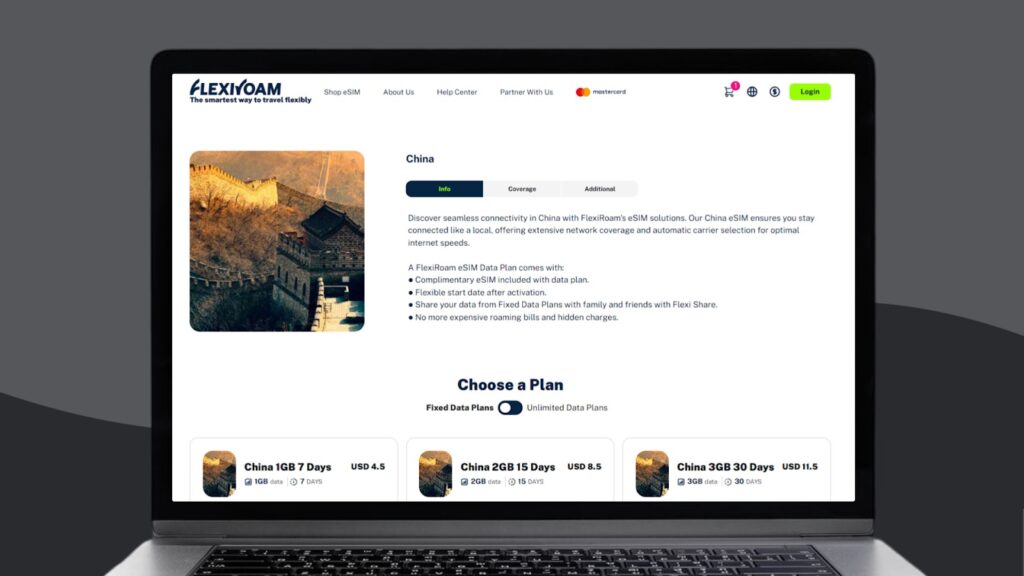 flexiroam esim china data plans