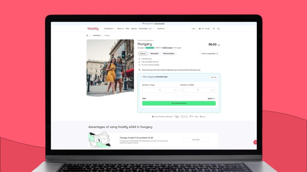 Holafly eSIM for Hungary