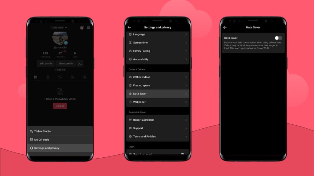 How to enable “Data Saver” on TikTok
