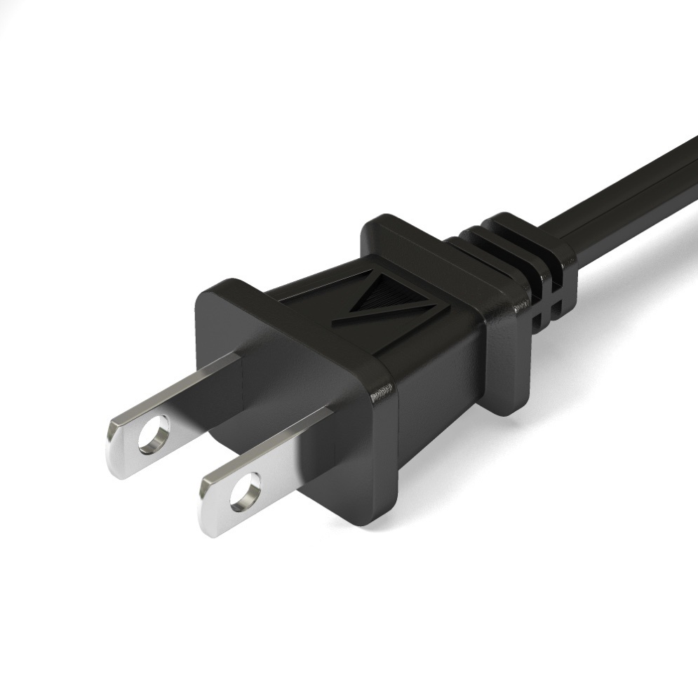 2-prong flat plug compatible with electrical outlets in Costa Rica