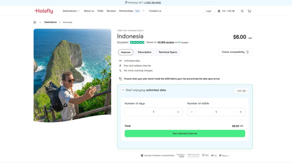 holafly esim for indonesia