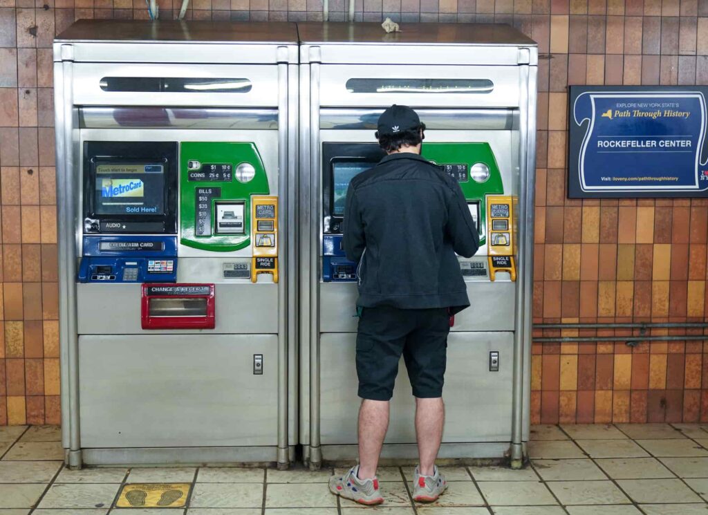 New York MetroCard vending machine