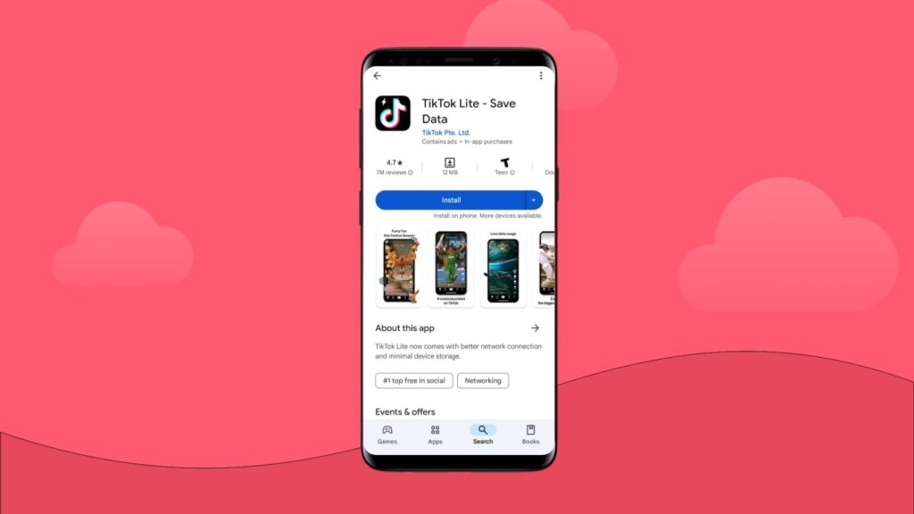 tiktok lite app android