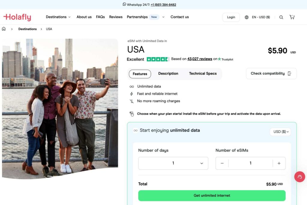 Holafly eSIM for USA