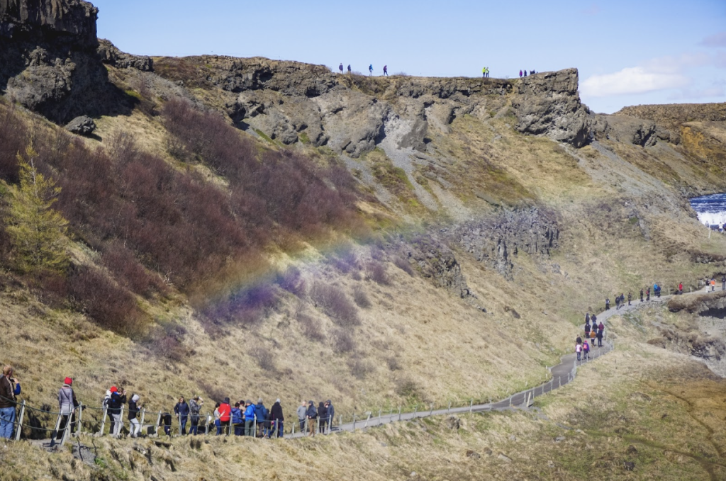 Mountain path in rural Iceland