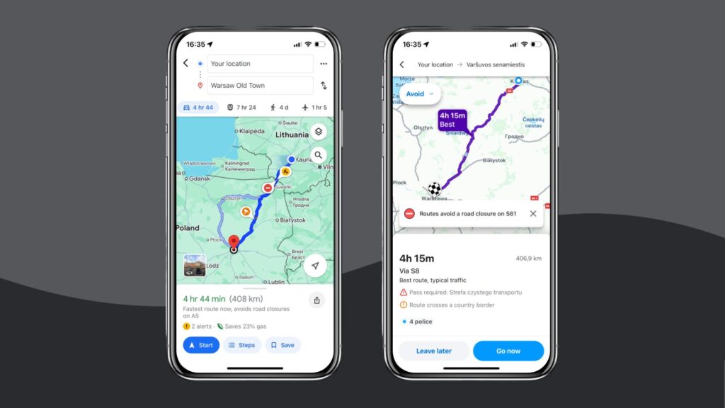 Waze vs. Google Maps Navigation