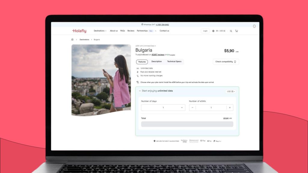 Holafly eSIM for Bulgaria