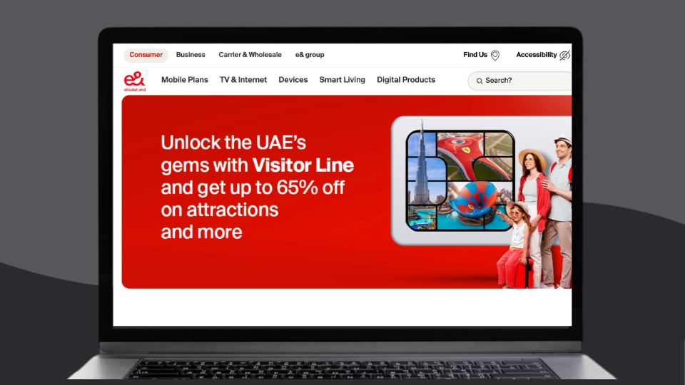  Etisalat online storefront. Source: Etisalat
