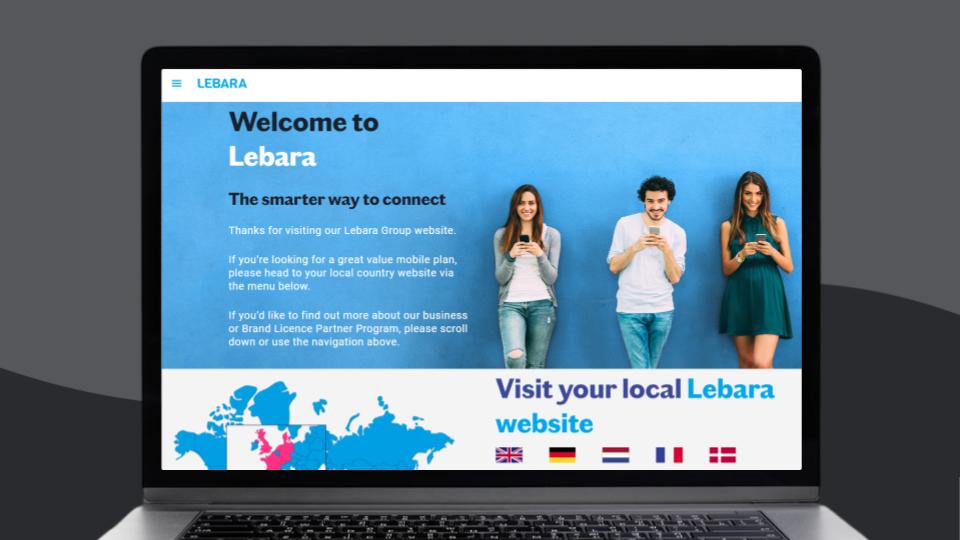 Lebara website homepage screenshot