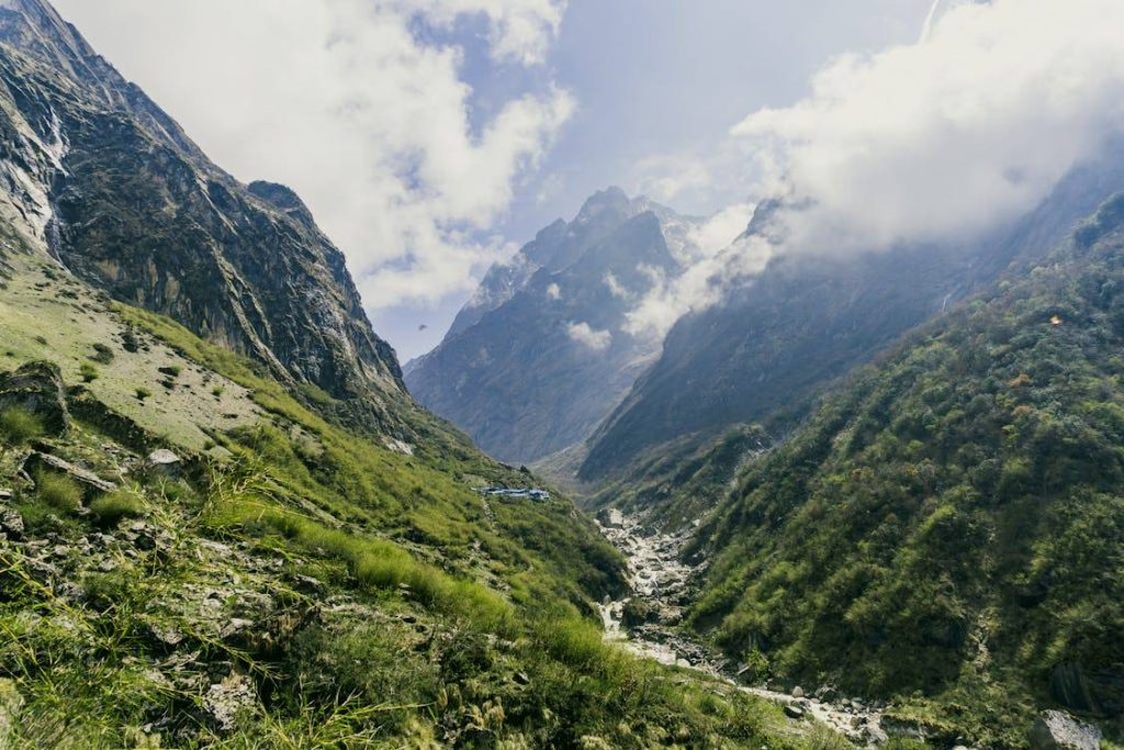 part of the annapurna circuit in nepal